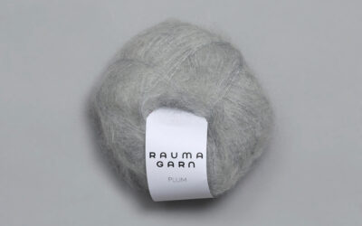 50% på utgåtte farger i Plum Mohair fra Raumagarn
